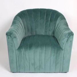 Fancy new design contemporary single sofa,blue velvet sofa event wedding sofa