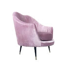 2018 new design custom made pink velvet single sofa chair