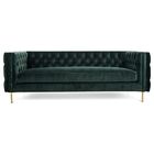 European furniture luxury classic recliner Velvet living room sofa with golden metal base