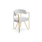 Metal Frame Chair Home Furniture Living Room Chair Fabric Lounge Chair Fauteil  Velvet Armchair