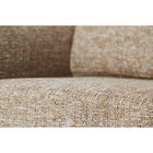 Natural Linen Material Fabric Brown Color Sofas For Small Spaces , Long Life
