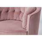 Luxury Comfortable Living Room Furniture Couches Pink Velvet Fabric With Solid Wood