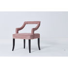 Elegant Contracted Pink Velvet Contemporary Dining Room Chairs For Event Wedding
