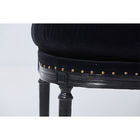 Black Velvet Furniture Dining Room Chairs , High End Contemporary Dining Chairs