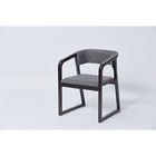 Clean Grey Fabric Furniture Dining Room Chairs Popular Convenient Concreted Design