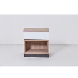 Simple Practical Wooden Hotel Bedside Tables With One Drawer Queen Bed Night Stand