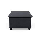 Practical Simple Rectangular Shape Antique Coffee Table Solid Cheery Wood Two Deep Drawers