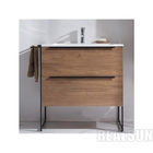 Single Sink Style Metal Frame Bathroom Wash Basin Home Cabinet Hotel Home Center