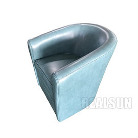 Living Room Furniture Modern design green French Style pu leather fabric single one seater sofa