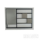 European Style Wall Mounted Modern Bathroom Vanity Cabinets With Tempered Mirror