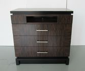 JW Marriott Hotel 3 Drawer Modern Dresser Luxury Design Ebony Wood Veneer