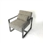 Black Stainless Steel Occasional Luxury Living Room Chairs