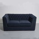 Sturdy Velvet 2 Seater Living Room Sofa With Lumbar Support