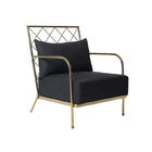 European Style Modern Design Furniture Gold Frame Lounge Chair