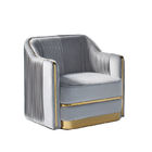 Single Contemporary Living Room Sofa With Gold Stainless Steel Base