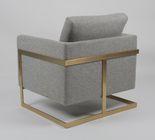 American Style Gray Fabric 83*75*85CM Living Room Sofa