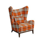 High Back Waterproof Fabric Single Seat Sofa Chair 120cm Height