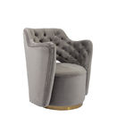 Indoor Leisure 72cm Width Living Room Armchair With Grey Buttons
