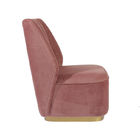 Nordic Style Tufted Pink Velvet Modern Fabric Sofa 95cm Height