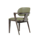 Modern PVC Synthetic Leather Wooden Frame Dining Chairs H78cm