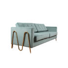 Fabric Upholstery Velvet Couches Luxury Modern Sofa For Living Room W 85cm