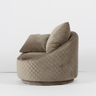 Mid Century Modern Sofa Set Gray Leather Materials ISO9000