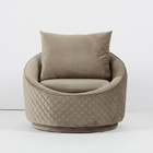 Mid Century Modern Sofa Set Gray Leather Materials ISO9000