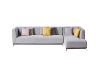 Custom Modern Velvet Fabric Sofa Furniture Solid Wood