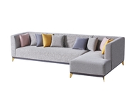 Custom Modern Velvet Fabric Sofa Furniture Solid Wood