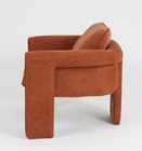 Living Room Velvet Tri Leg Leisure Chair Upholstered Modern Design