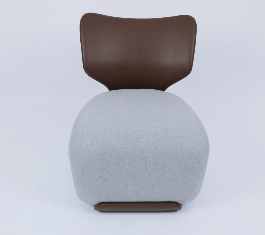 Linen Fabric Vinyl Leisure Lounge Chair for Guesting Room