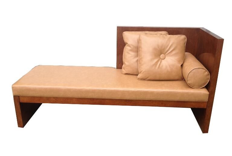 Long Bedroom Ottoman Bench , Upholstered Luggage Bench With Pillows