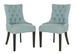 Simple Modern Upholstered Furniture Dining Room Chairs With Tufted Back