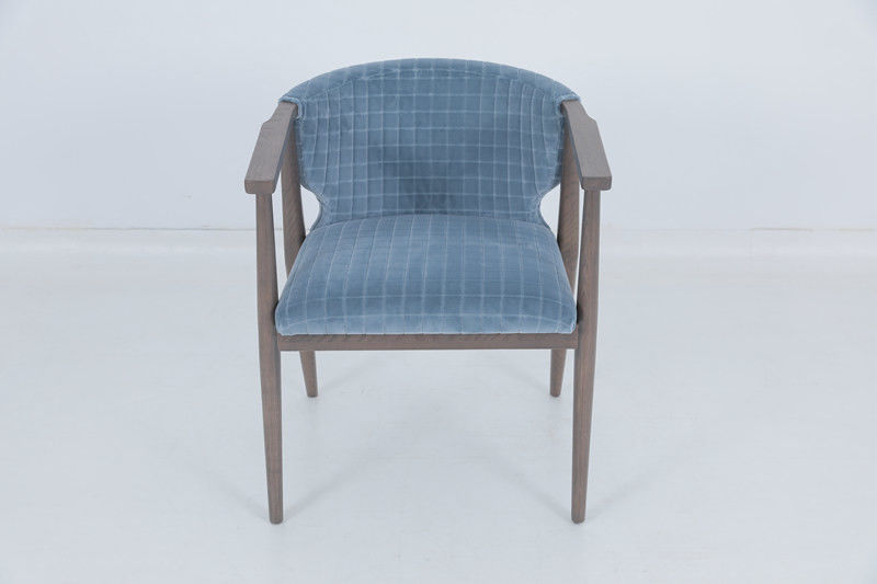 Vintage Hospitality Dining Chairs Oak Blue Arm Chair
