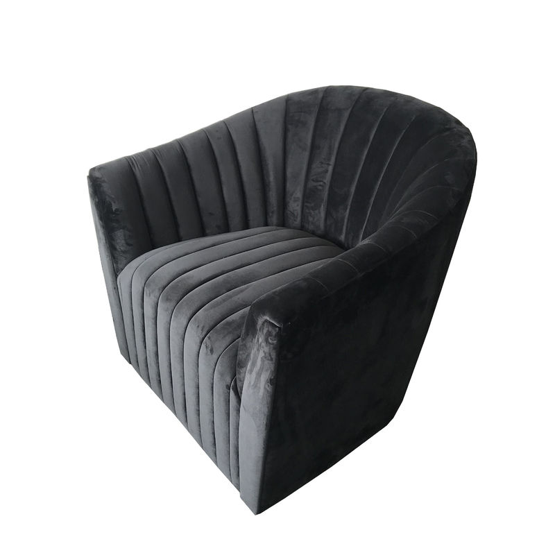 Fancy new design contemporary single sofa,black velvet sofa event wedding sofa