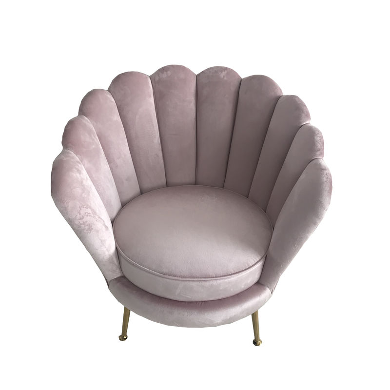 Wedding event velvet sofa ,Upholstery pink velvet sofa with stainless steel leg