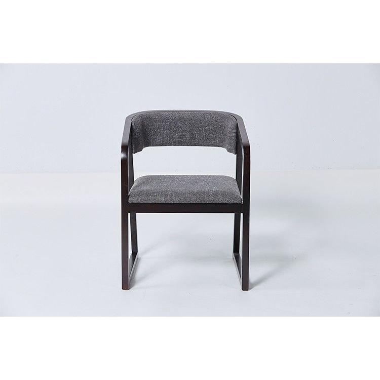 Clean Grey Fabric Furniture Dining Room Chairs Popular Convenient Concreted Design