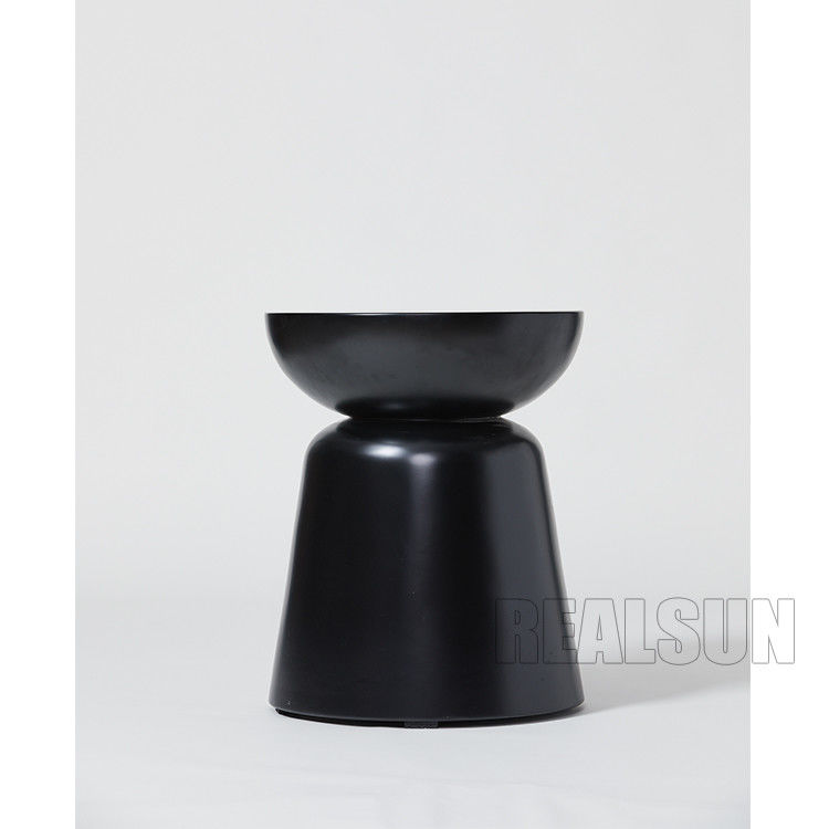 Modern Shape Marble Stone Coffee Table , Stone Side Table In Black Color For Hotel Living room or Meeting room