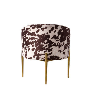 Luxury Animal Prints 74*74*78cm Furniture Dining Room Chairs