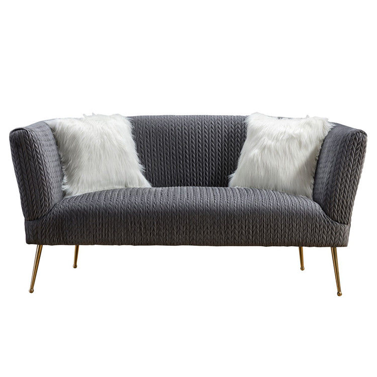 Modern Furniture 2 Seats H74cm Fabric Living Room Sofa
