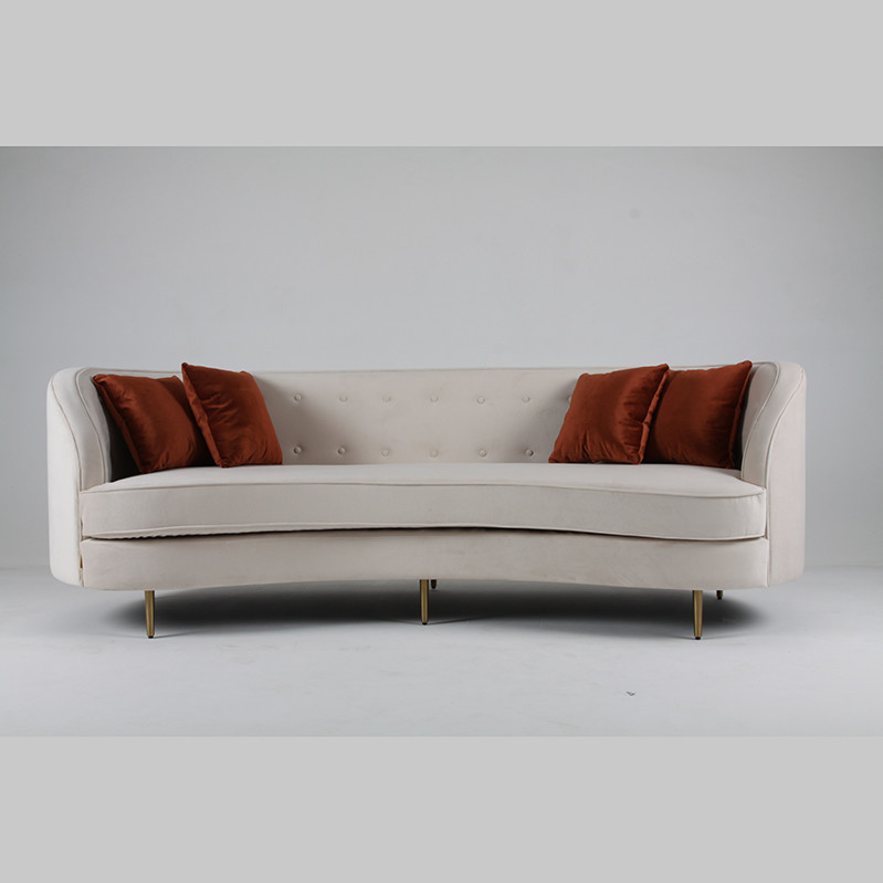 Indoor Furniture Living Room Curved Sofa Unfolded Modern Fashion