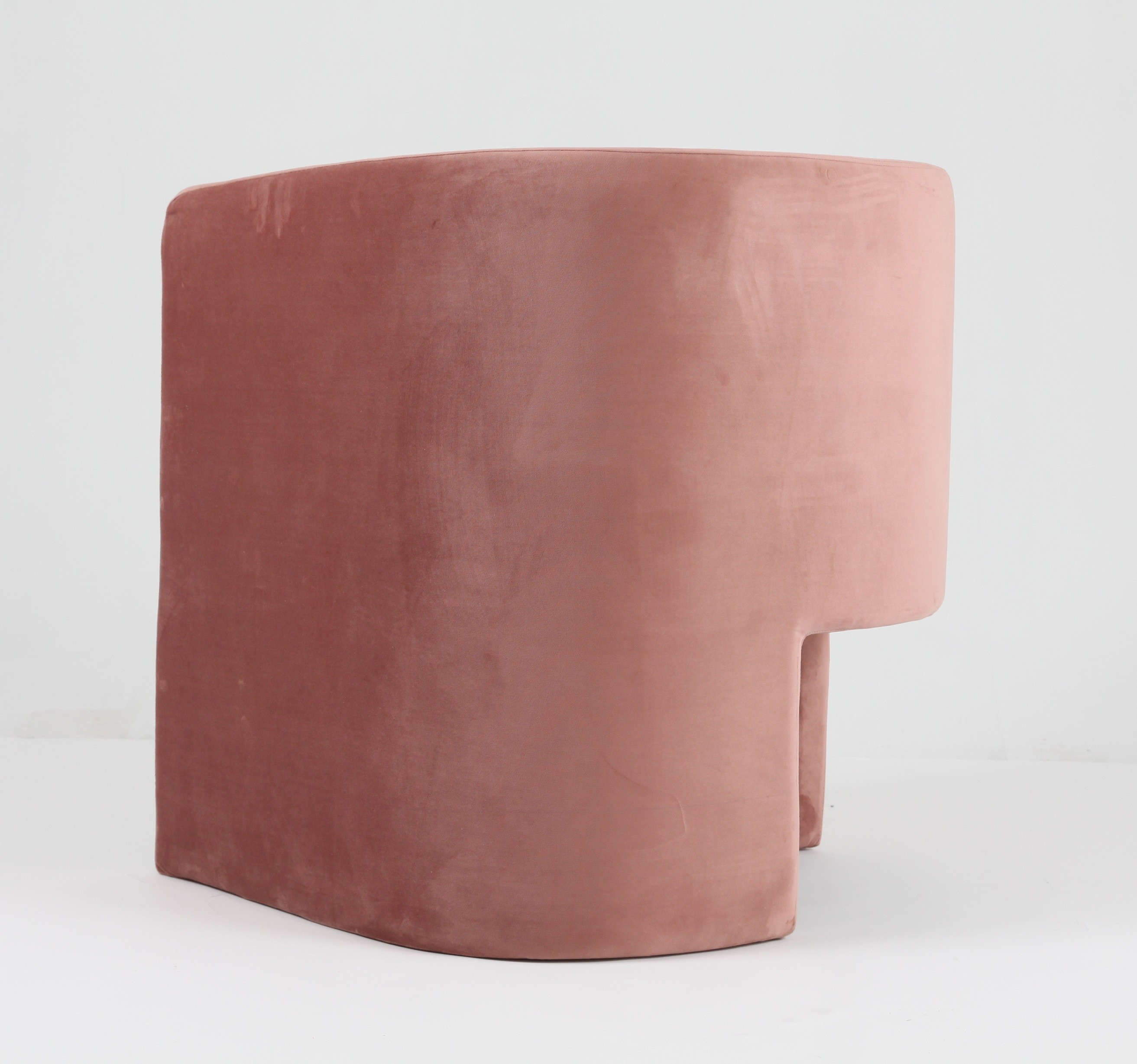 Luxury Velvet Leisure Pink Living Room Chair Upholstered Modern Design