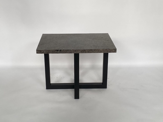 Good price Stone Top Bedside Coffee Table Stainless Steel Base Luxury Modern online