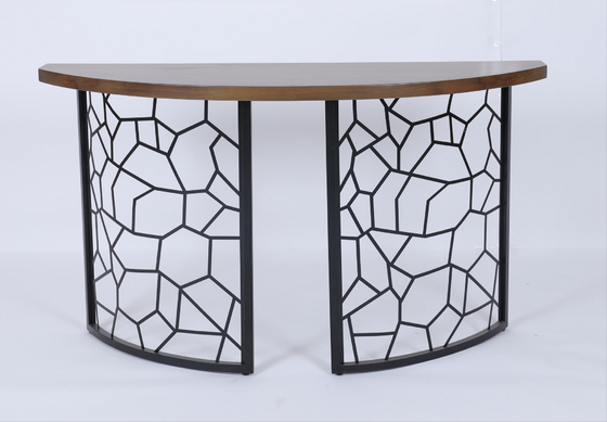 Good price Custom Coffee Table With Wooden Top Metal Frame Antiquity online