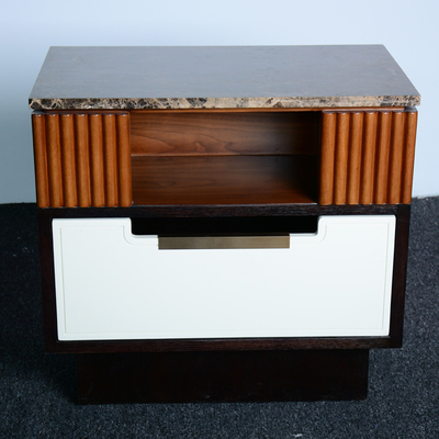 Good price American Style Marble Top Bedside Table Nightstand Bedroom Furniture online