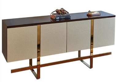 Good price Gold Custom Hotel Room Dresser Stone Top With Metal Frame , 78W*24D*30H online