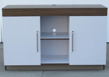 Good price White Color Hotel Microwave Fridge Cabinet HPL Top With Side Mounted online