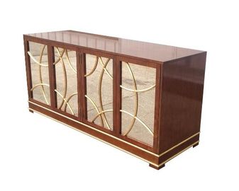 Good price Antique Hotel Room Dresser 5 Star Hotel MDF Board With Recessed Back Panel online