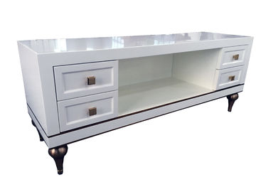 Good price High Gloss Wooden Living Room Coffee Table Glass Side Table Solid Birch Wood online
