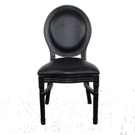 Good price French style oak wood frame antique wedding stackable  louis chair online